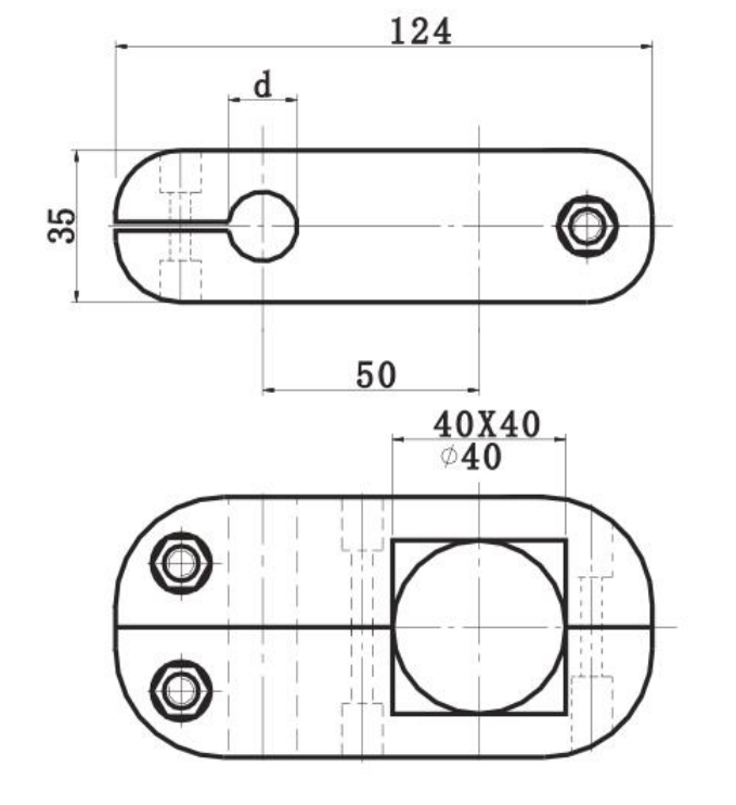 DHP square threaded plastic conveyor parts customized for drag chain-1