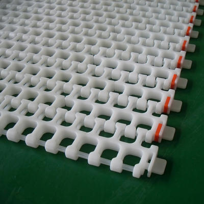 Straight Or Turning Plastic Table Top Chain Plate Conveyor Line H2200