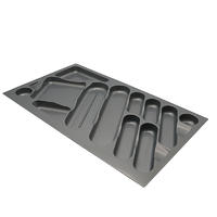 Professional Plastic Cutlery Settings Kitchen Equipment Cutlery Tray For Dish HJ-E900