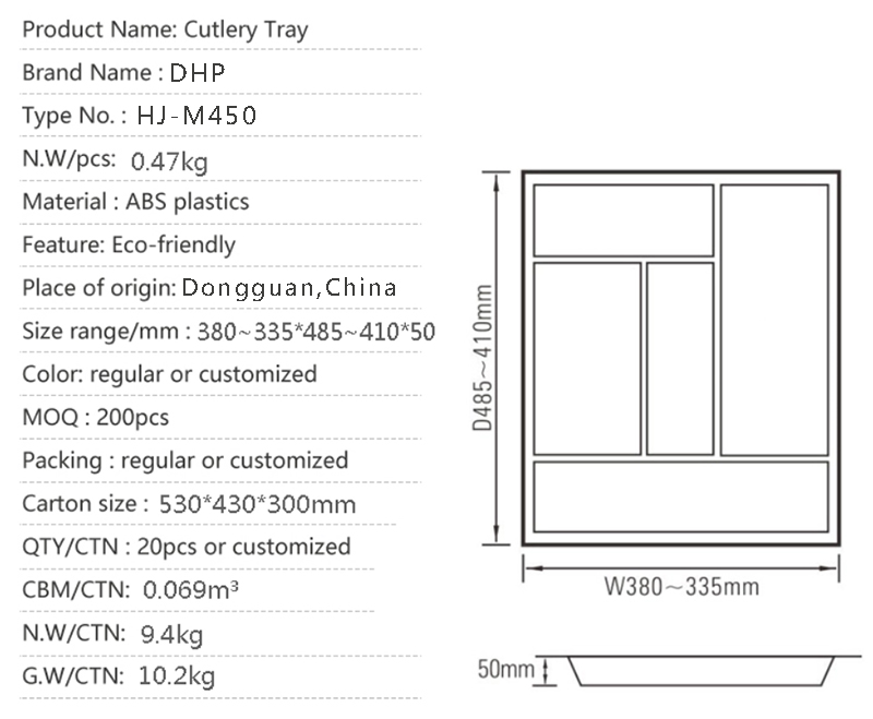 practical silverware drawer organizer smooth surface customized for cabinets-4