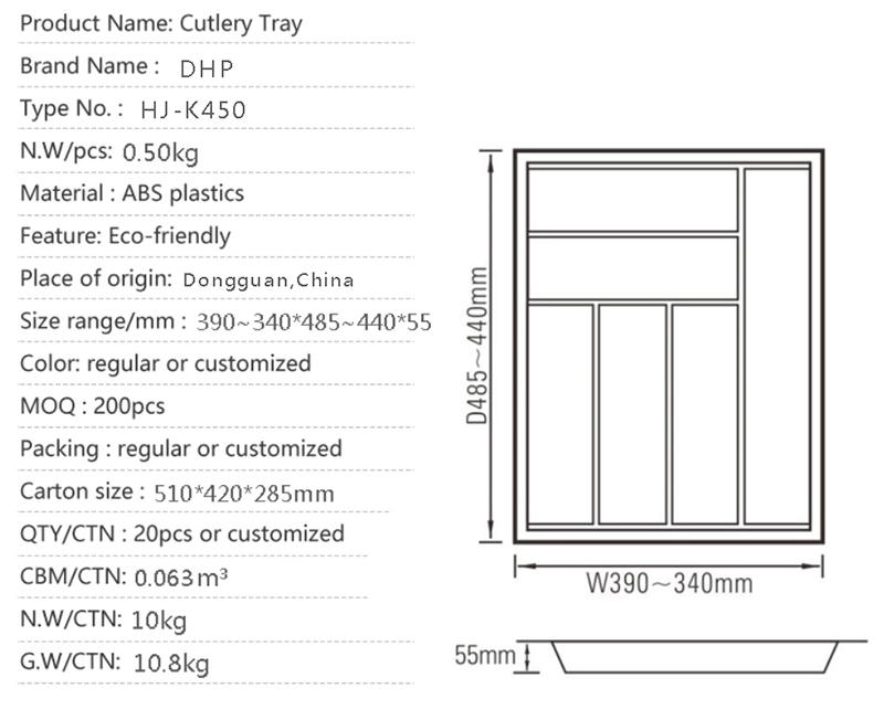 DHP durable silverware organizer design for cabinets-2